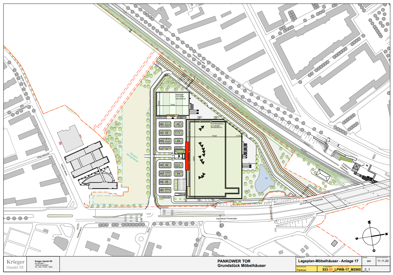 Lageplan Baustein Fachmarktstandort